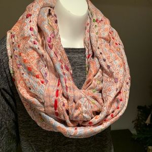 Raj For Anthropologie NWT Paisley Infinity Scarf One Size
